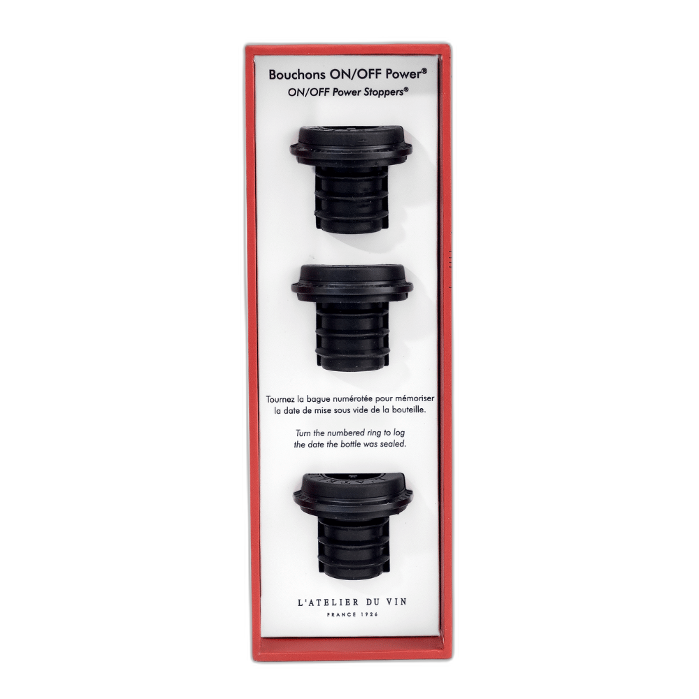 Stoppers for On/Off Power - Pack of 3 stoppers L’Atelier du Vin