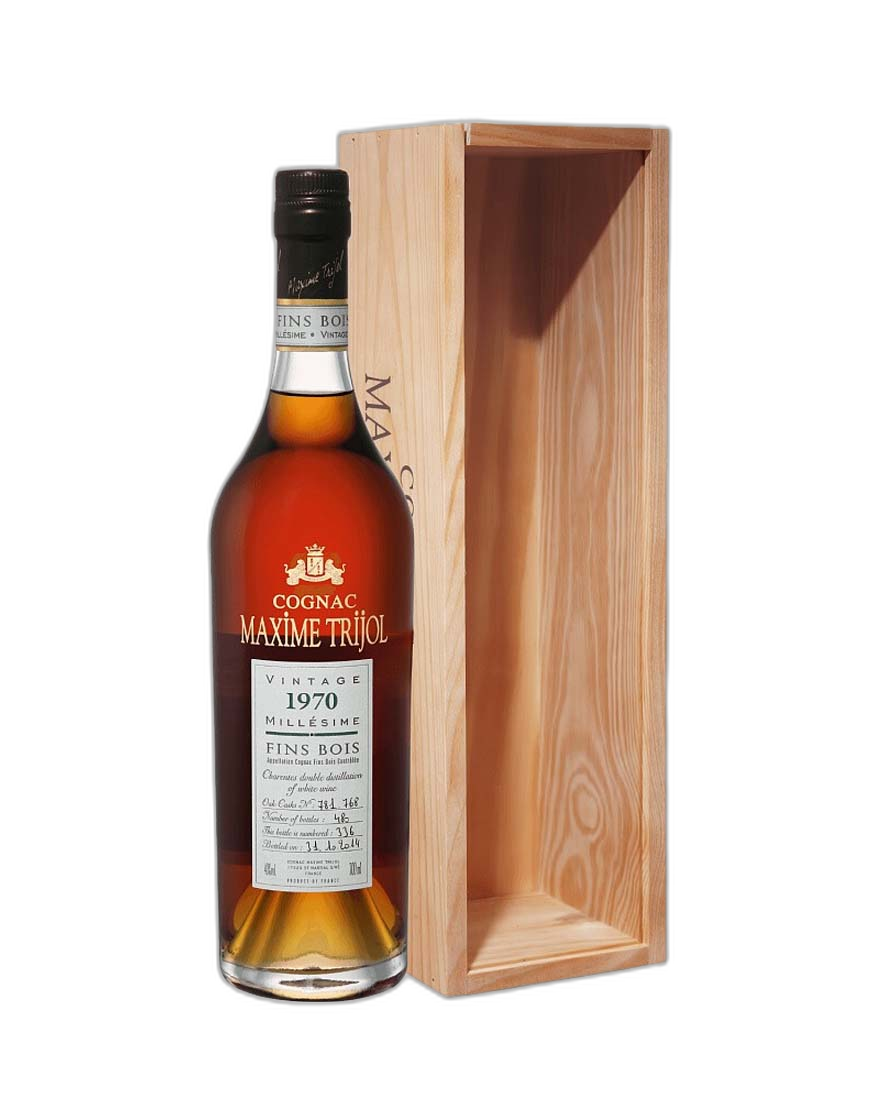 Cognac Maxime Trijol Fins Bois 1970