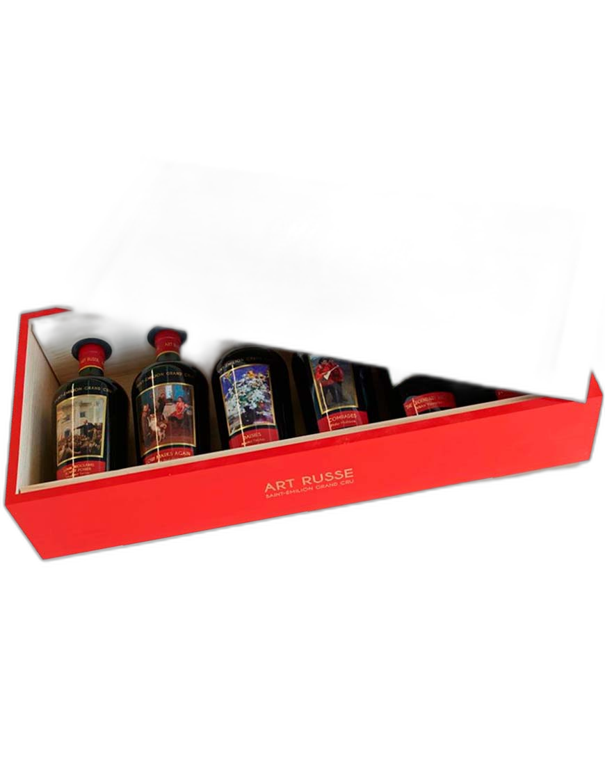 Art Russe - Château La Grace Dieu des Prieurs 6 Wines & Wooden Box