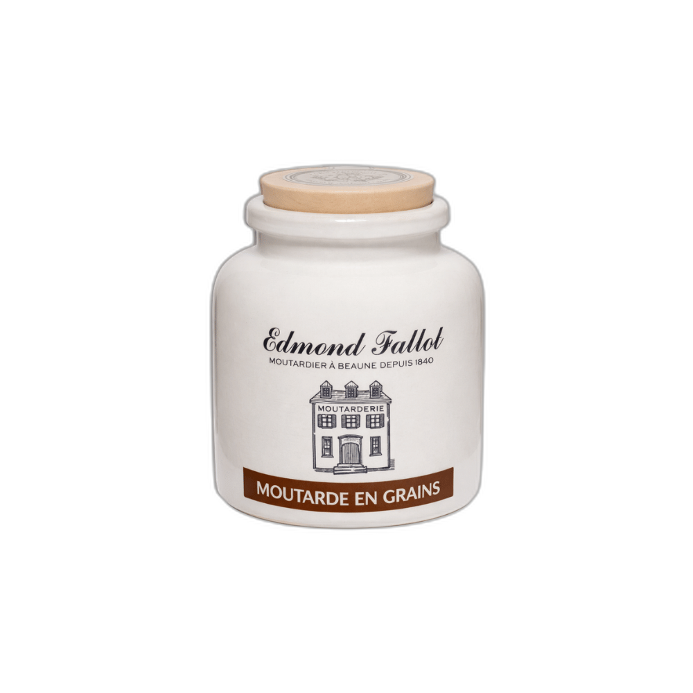 Edmond Fallot Whole Grain Mustard - Stoneware Jar 250g