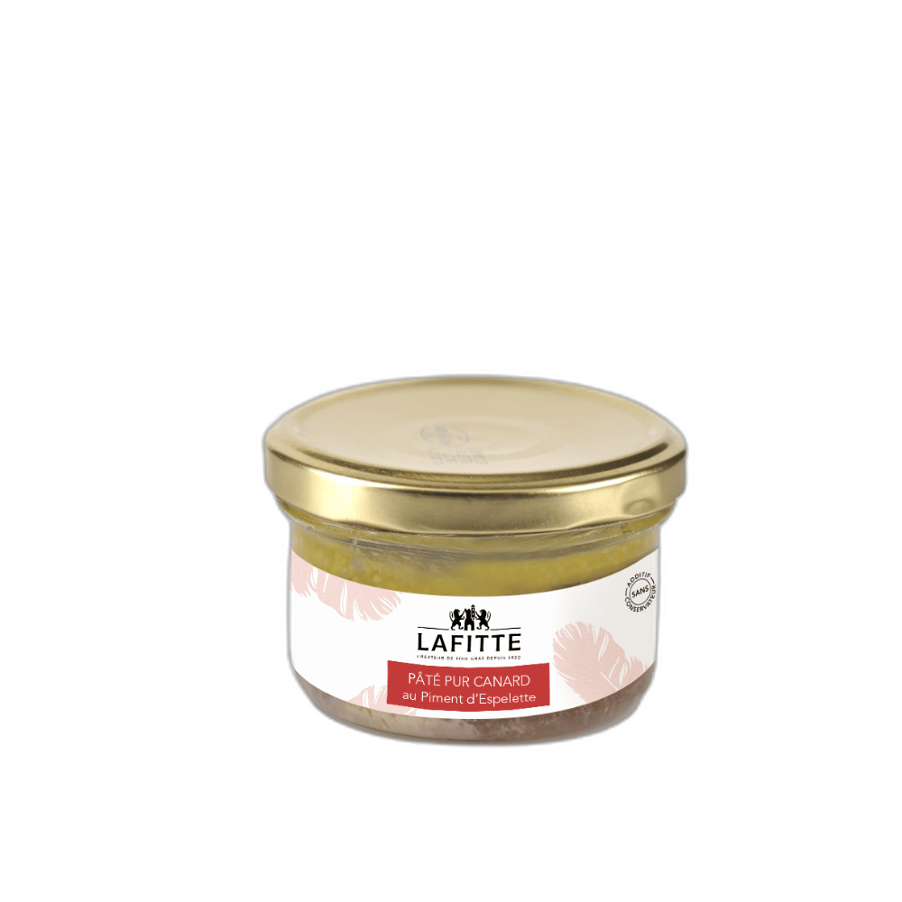 Pure Duck Pâté with Espelette Pepper by Maison Lafitte 80g